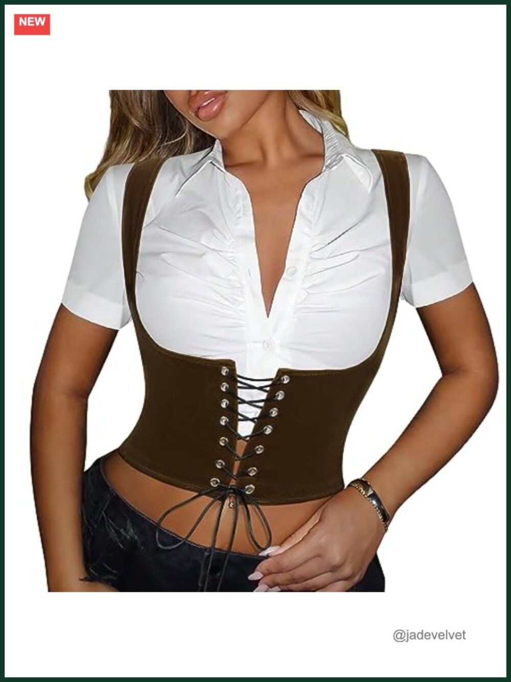 Velvet Lace Up Corset Bustier Waist Trainer Belt Underbust Steampunk Costume